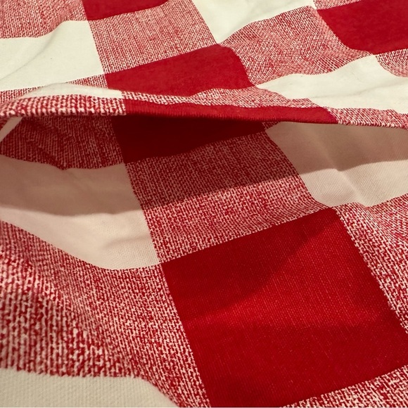 Set of 2 Red & White Buffalo Check Pillow Covers – 14” x 16.5 - Picture 5 of 6